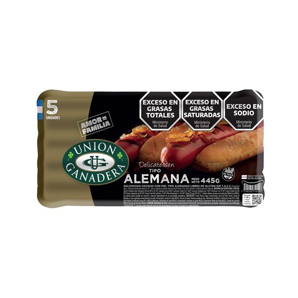 Salchicha Alemana Larga Unión Ganadera 5 uni #1