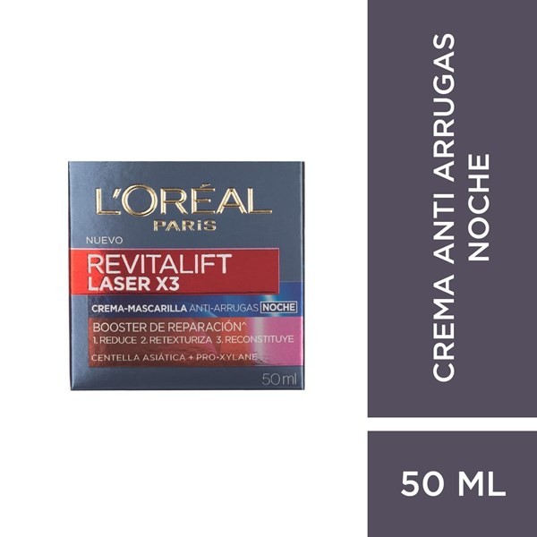 Crema Facial de Noche Revitalift Laser X3 L´oreal Paris | x50 ml #1