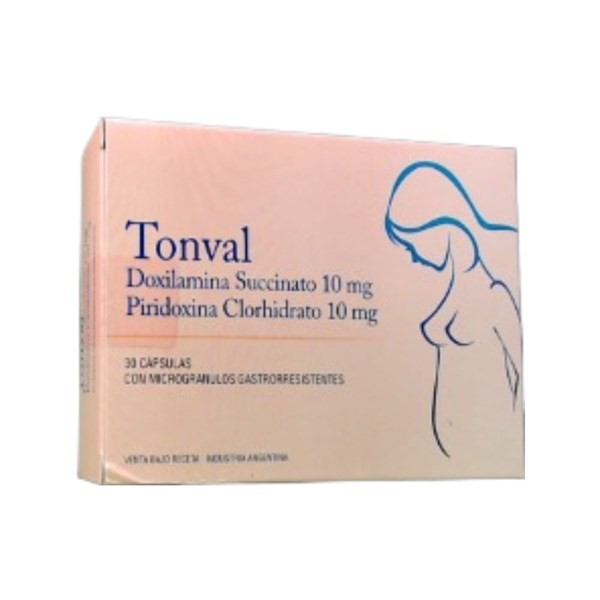 Craveri Tonval 10 / 10 Mg Doxilamina + Piridoxina x 30 Cápsulas #1
