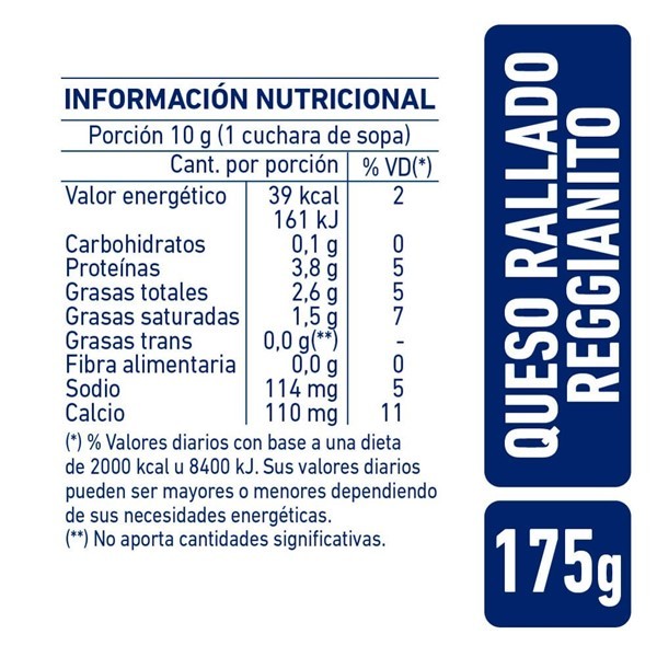 Queso Rallado La Serenisima 175 Gr alt