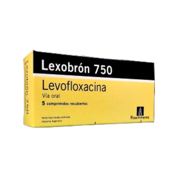 Roemmers Lexobron 750 Levofloxacina 750 Mg x 5 Comp Recubierto #1