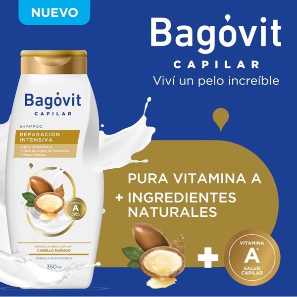 Bagóvit Capilar Reparación Intensiva Shampoo x 350 ml alt