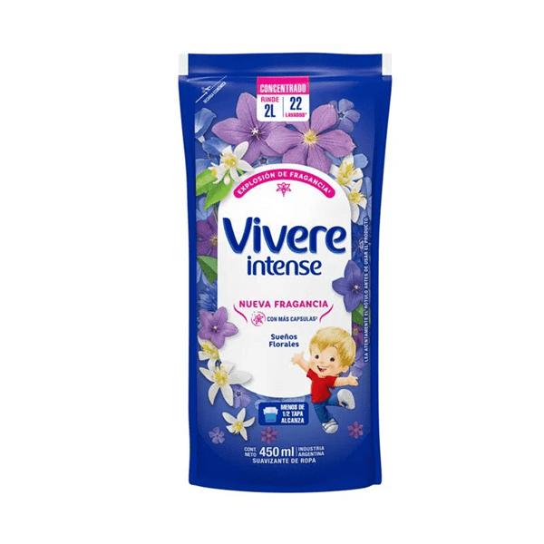 Vivere Suavizante Sueños Florales Intense Doypack 450 ml alt