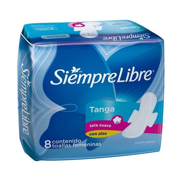 Siempre Libre Toallitas Femeninas Tanga Con Alas (8 Unidades) alt