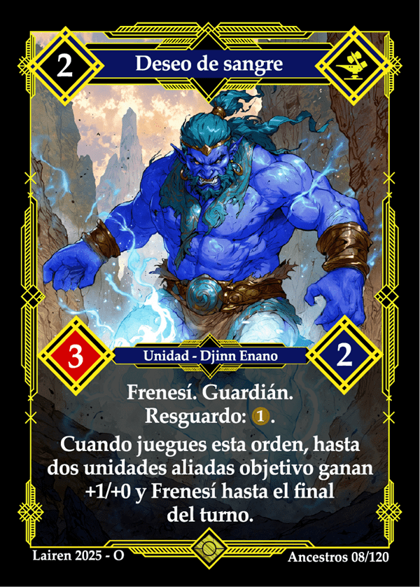 008 Deseo De Sangre Precon Djinn/Soldado - Coste 2