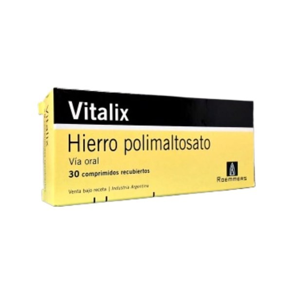 Roemmers Vitalix 100 Mg Hierro, Polimaltosatox 30 Comp Recubiertos #1