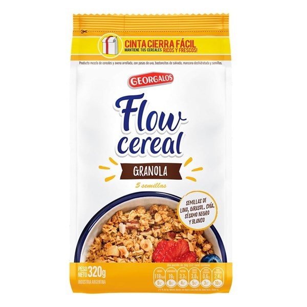Georgalos Granola Flow Cereal 5 semillas 320 g #1