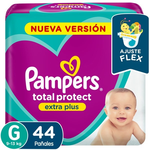 Pañales Pampers Talle G Total Protect X 44 Uni #1