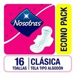Nosotras Toallitas Higénicas Clásicas Tela  X 16 U | Unico #3
