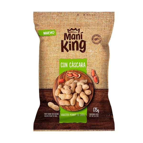 Mani King Tostado Con Cáscara X 175 Grs #1