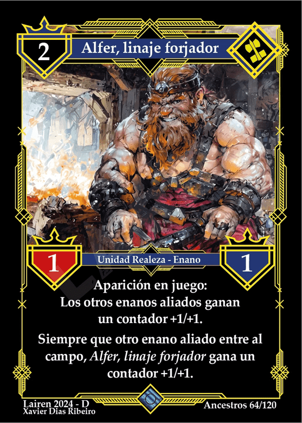 64 Alfer, Linaje Forjador - Coste 2