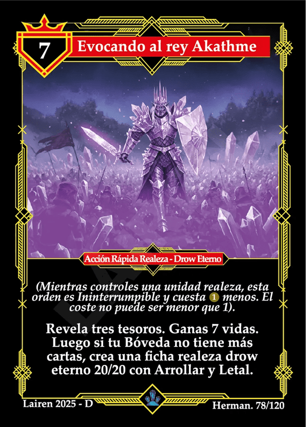 078 Evocando Al Rey Akathme - Coste 7