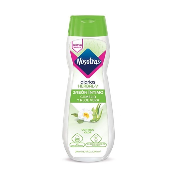 Nosotras Jabón Líquido Íntimo Herbal Camelia Y Aloe Vera x 200 ml #1