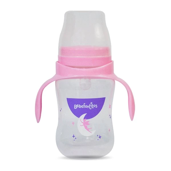 Bebefantitos Mamadera Boca Ancha Con Asas ? Tetina de Silicona ? 250 ml alt