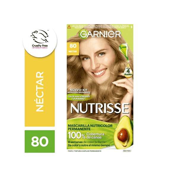 Garnier Nutrisse Kit de Coloración Nº 80 Nectar #1