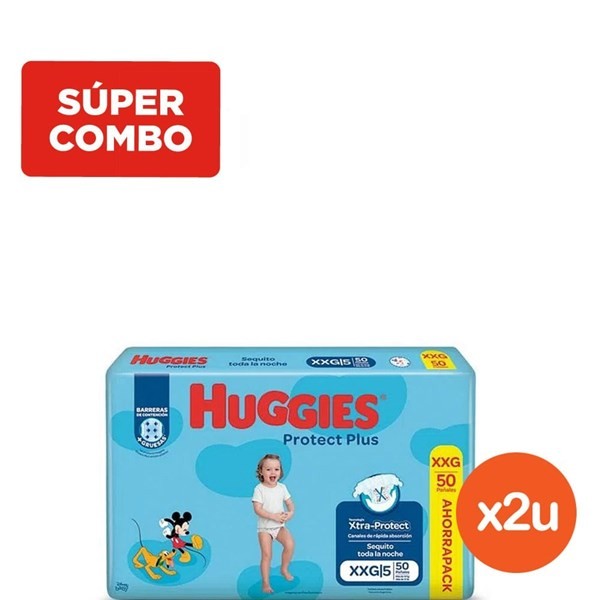 Combo Huggies Protect Plus Xxg