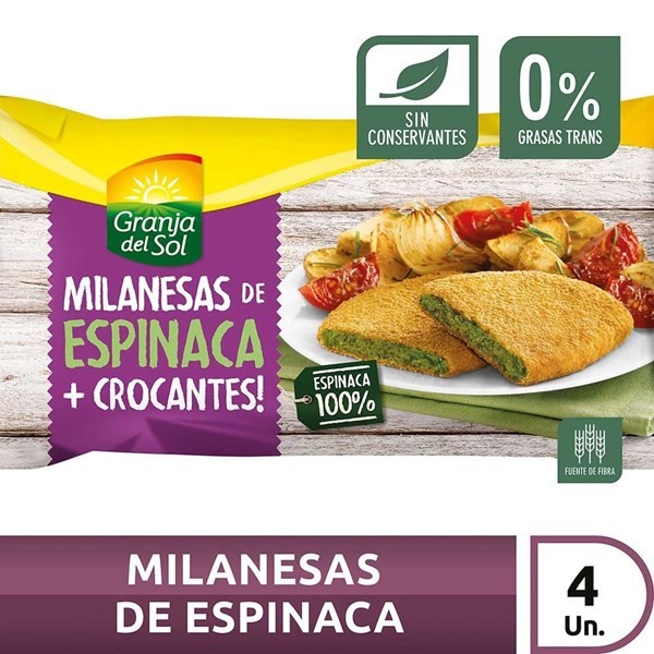 Milánesas de Espinaca Granja Del Sol 320 g #1