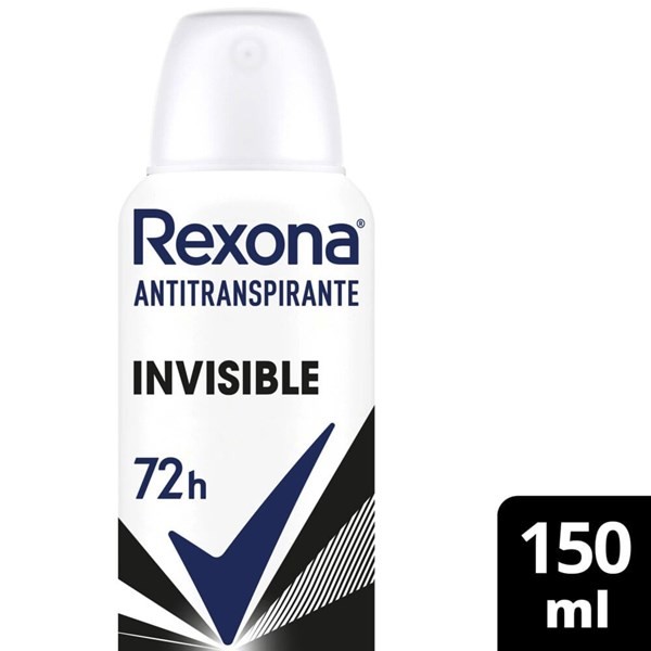 Desodorante Femenino Rexona Invisible 72H 150 ml #1