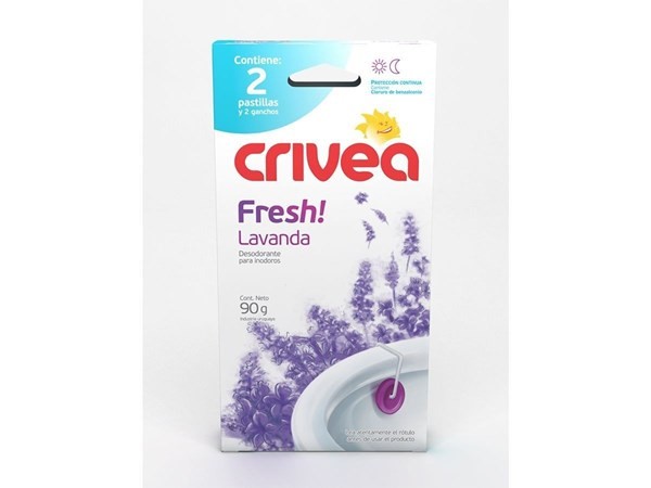 CRIVEA fresh lavanda | Desodorante inodoro 2 pastillas de 100 g c/u 
 #1