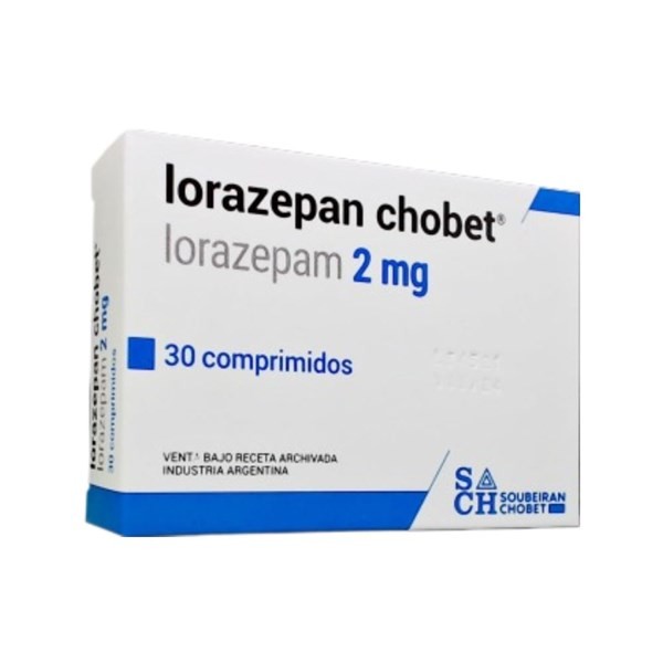 Soubeiran Chobe Lorazepan Chobet Lorazepam 2 Mg x 30 Comp #1