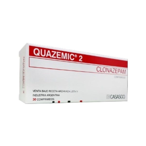 Casasco Quazemic Clonazepam 2 Mg x 30 Comp #1