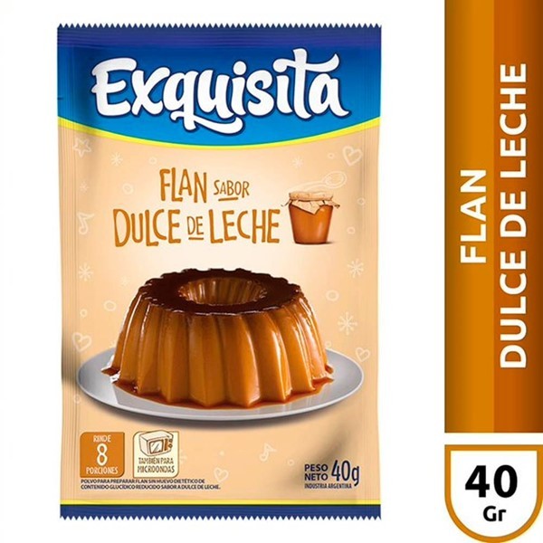 Flan Exquisita Dulce De Leche Sobre 40gr #1