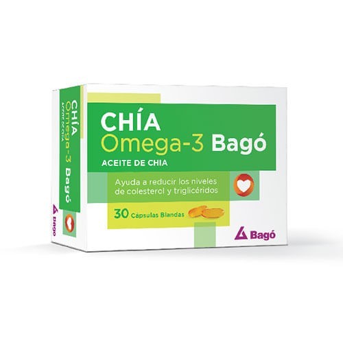 Bago Suplemento Dietario Chia 3 omega- (30 Cápsulas Blandas) alt