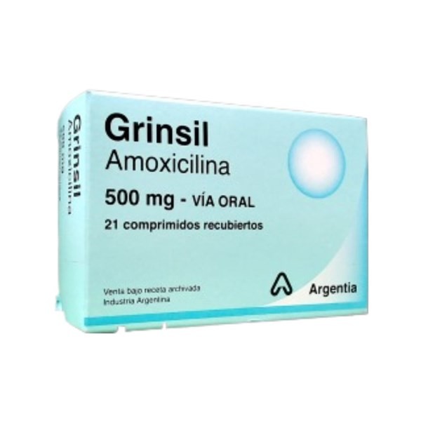 Siegfried Grinsil Amoxicilina 500 Mg x 21 Comp #1