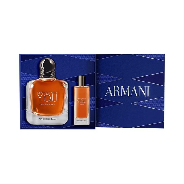 Armani Stronger With You Intensely EDP 100 ml + 15 ml | Set fragancia masculina alt