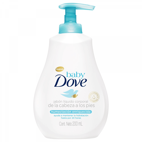 JABÓN DOVE BABY LIQUIDO HIDRATANTE ENRIQUECIDA X 200 ml