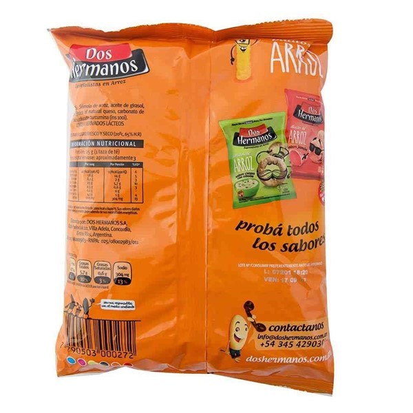 Snack Dos Hermanos Queso 80 Gr alt