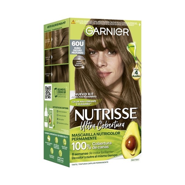 KIT TINTURA NUTRISSE GARNIER TONO 60 RUBIO OSCURO PROFUNDO  alt
