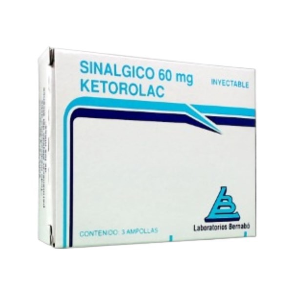 Laboratorio Bernabó Sinalgico Ketorolac 60 Mg Inyectable x 3 Ampollas #1