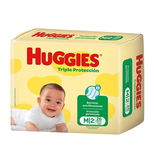 Huggies Pañales Triple Protección Talle m (26 Unidades) #1