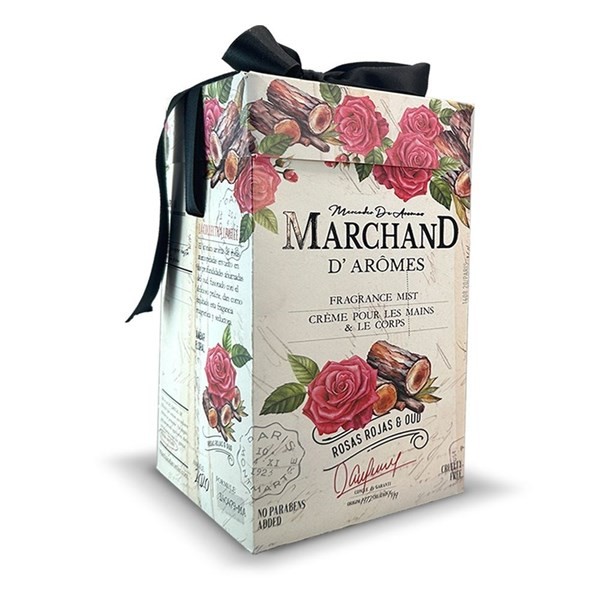 Cubo Duo Rosas Rojas & Oud (Edp + Crema de Manos y Cuerpo)  Marchand D`Aromes  alt