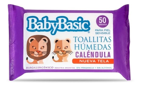 Baby Basic Toallitas Húmedas Extra Grosor Caléndula 50U
