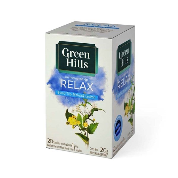 Te Green Hills Blend Relax 20 Saquitos X 1 Gr #1