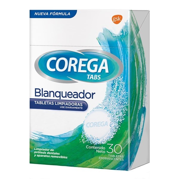 Corega Tabletas Limpiadoras Tabs Whitening (30 Unidades) alt