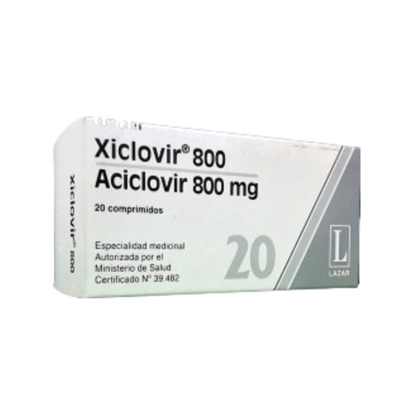 Lazar Xiclovir 800 Aciclovir 800Mg x 20 Comp Recubiertos #1
