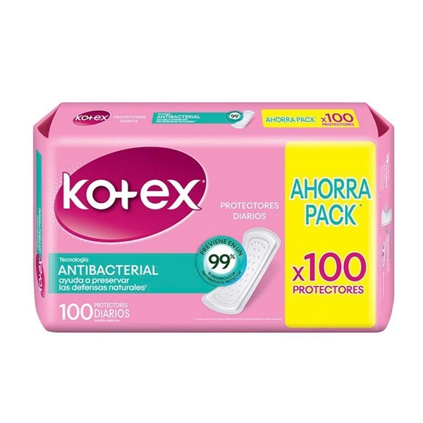 Kotex Protectores Diarios Antibacteriales (100 Unidades) alt