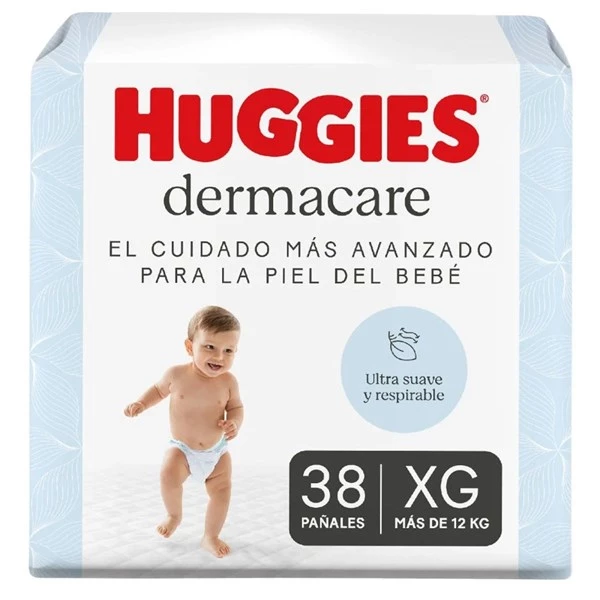 Huggies Pañales Dermacare Xg (38 Unidades)