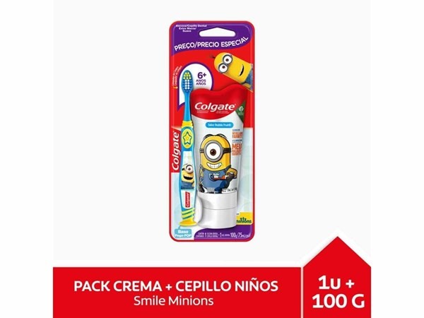 Colgate Pasta y Cepillo de Dientes Smiles Minions #1