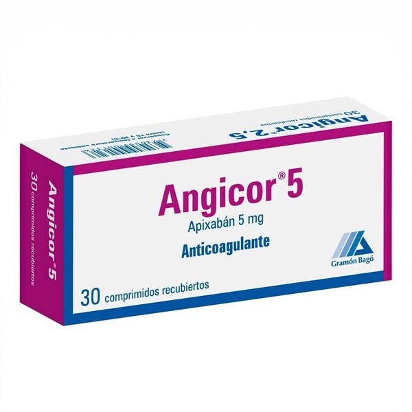 Angicor 5 mg | 30 Comprimidos | Apixabán