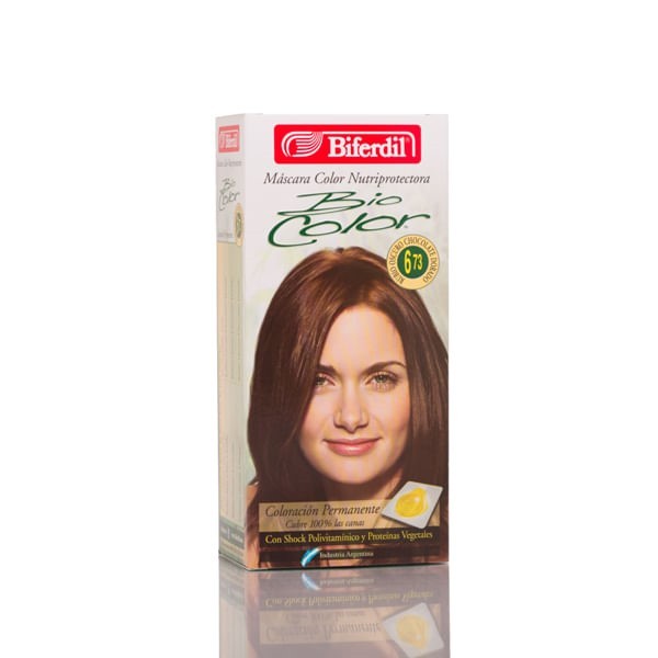 Biferdil Kit Coloración Bio Color 6.73 Rubio Oscuro Chocolate Dorado