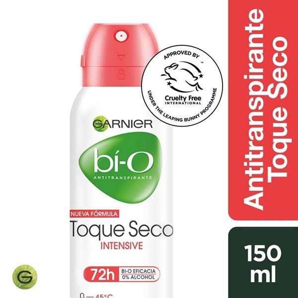 Antitranspirante en Aerosol Garnier Bí-O Intensive Toque Seco Mujer | 150 ml #1