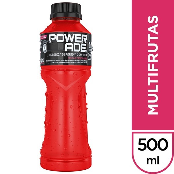 Bebida Isotónica Powerade Frutas Tropicales 500 Ml #1 Bebida Isotónica Powerade Frutas Tropicales 500 Ml #1