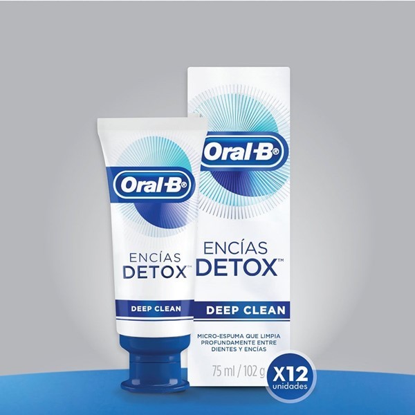 Oral B Combo Crema Dental  Detox Deep Clean 75 ml  (12 Unidades) #1