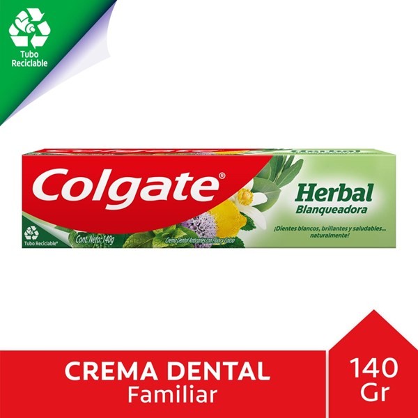 Crema Dental Colgate Herbal Blanqueadora 140 G. #1