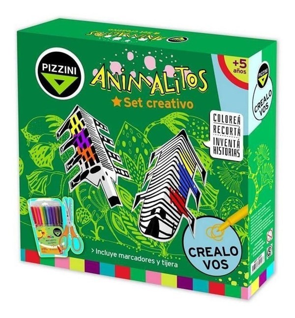 Pizzini Familia Viajera Animalitos Tijera Marcadores +5 #1