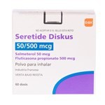 Glaxo Smithkline Seretide Diskus Fluticasona + Salmeterol 50 / 500 Mcg x 60 Dosis #1